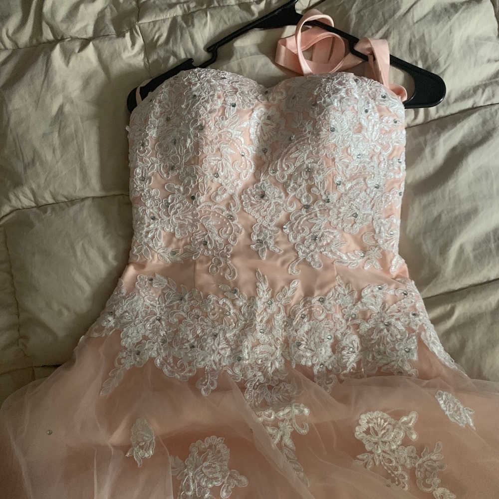 Peach Ballgown